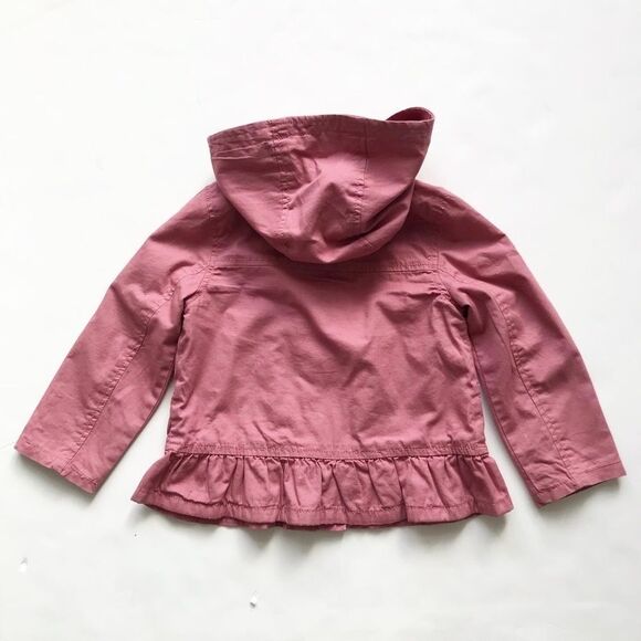 Old Navy pink hooded peplum  jacket EUC 3T - Picture 6 of 6